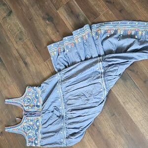 Calypso St. Barth Jimena Chambray Boho Beachy  Tiered Small